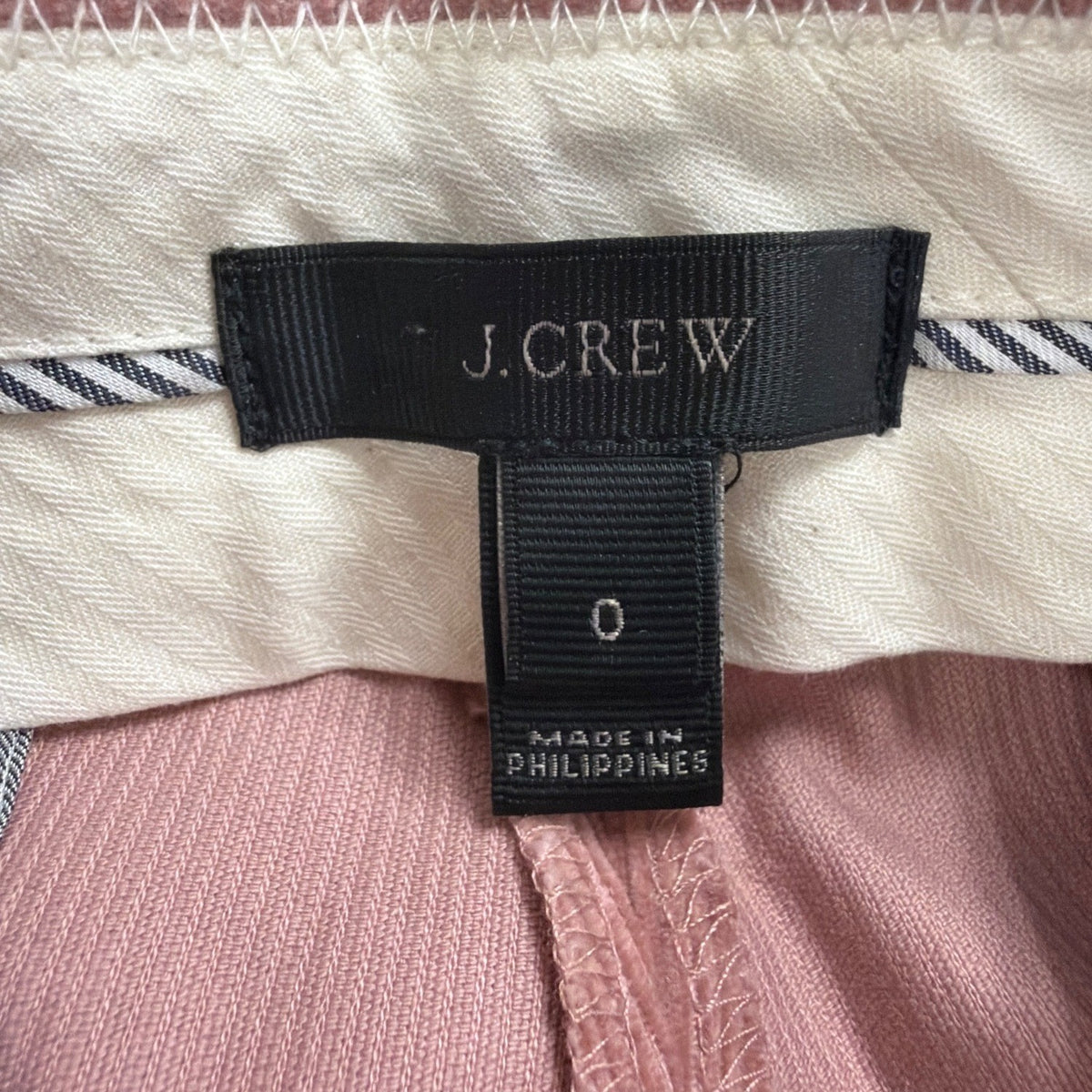 J.Crew Womens Pink Classic Fit Trousers Stretch Fabric Office Wear Size 0