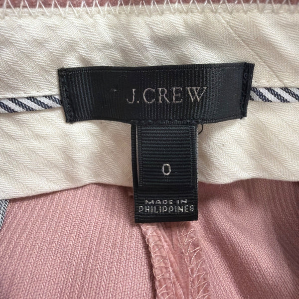 J.Crew Womens Pink Classic Fit Trousers Stretch Fabric Office Wear Size 0