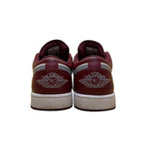 Nike Men’s Red White Leather Air Jordan 1 Low Classic Basketball Sneakers Sz 12