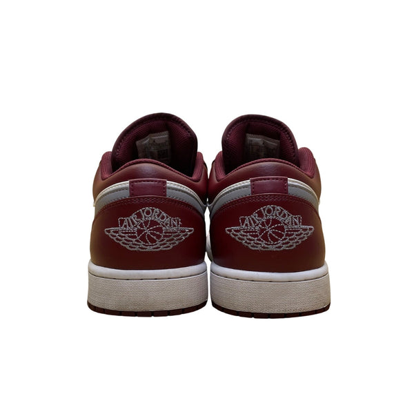 Nike Men’s Red White Leather Air Jordan 1 Low Classic Basketball Sneakers Sz 12