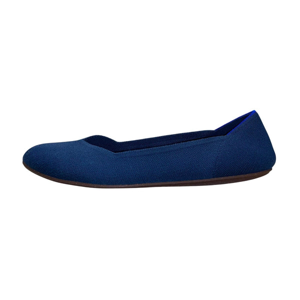 Rothys Women’s Blue Knit Slip-On The Flats Ballet Flats Size W12