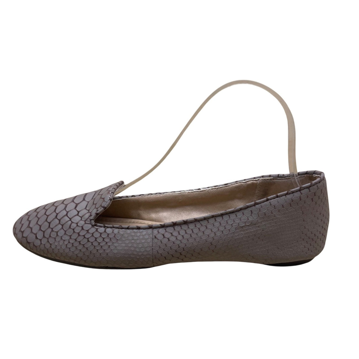 Splendid Women's Taupe Snake Print Design Leather Slip-On FLat Loafers Size 7.5M