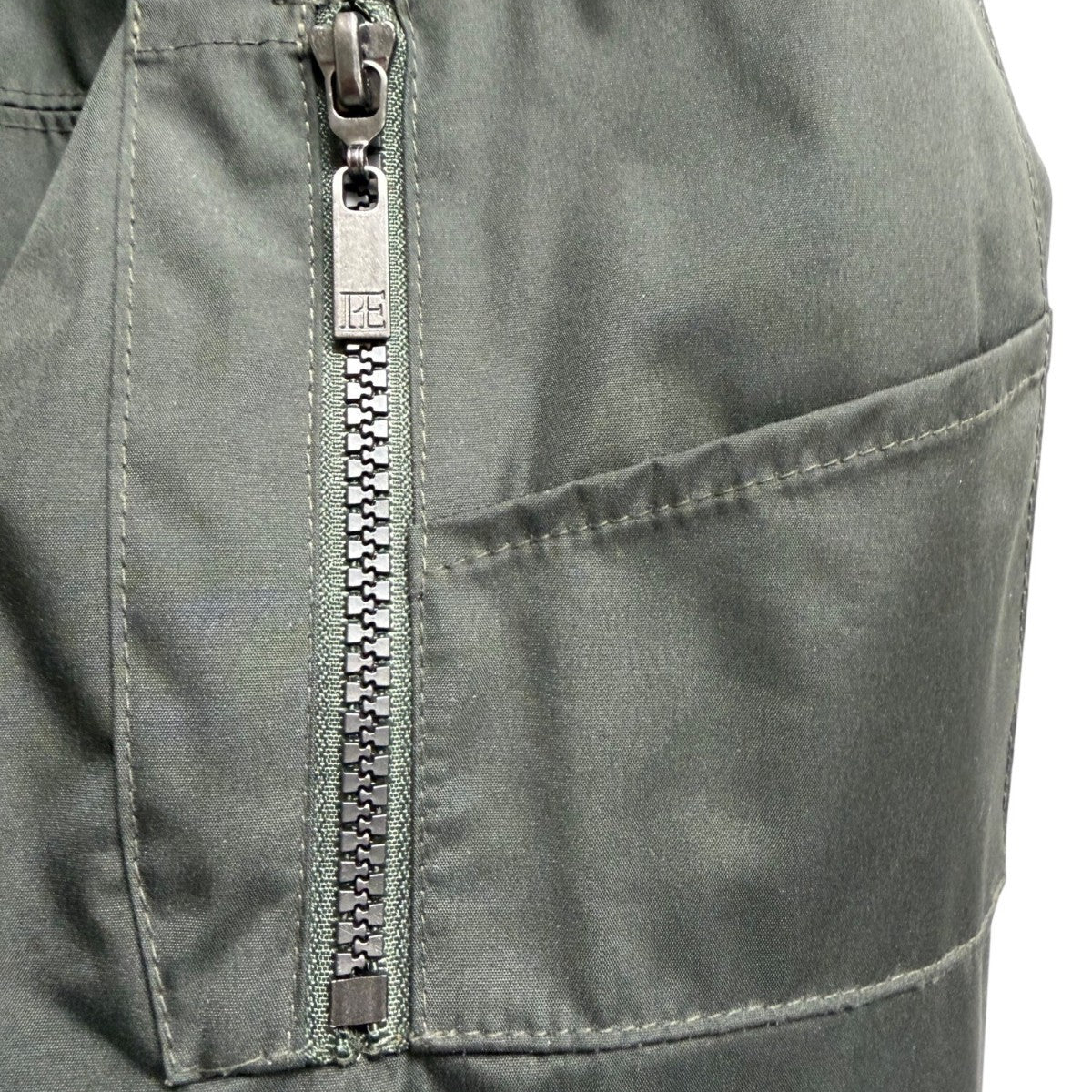 Perry Ellis Portfolio Mens Green Polyester Bomber Jacket Sherpa-Lined Collar Siz