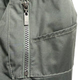 Perry Ellis Portfolio Mens Green Polyester Bomber Jacket Sherpa-Lined Collar Siz