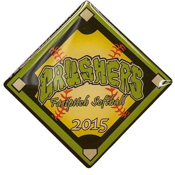 Crushers Fastpitch Softball 2015 Trading Pin Collectible Dual Clutch Backing