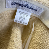 Tommy Bahamas Wide-Brimmed Beige Straw Sun Hat For Woman