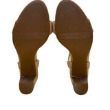 Naturalizer Women’s Gold Metallic Adjustable Block Heel Bristol Sandals Size 12M