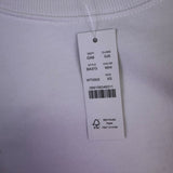 J.Crew Womens White Cotton Crewneck Pullover Sweatshirt Size XS