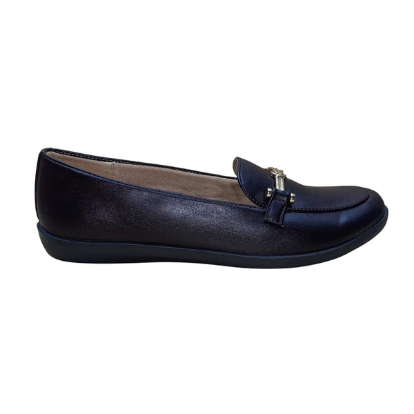 LifeStride Women’s Brown All Man-Made Slip-On Nominate Loafer Shoes Size 7M