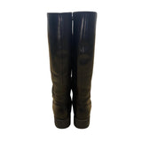 Sofft Women’s Black Leather Stitched Detailing Zip-Up Knee High Boots Size 7.5M