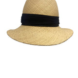 Betmar Straw Fedora Hat With Black Band For Men & Women