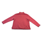 Eddie Bauer Womens Red Quilted & Mock Neck Pullover Sweatshirt Size XL 
