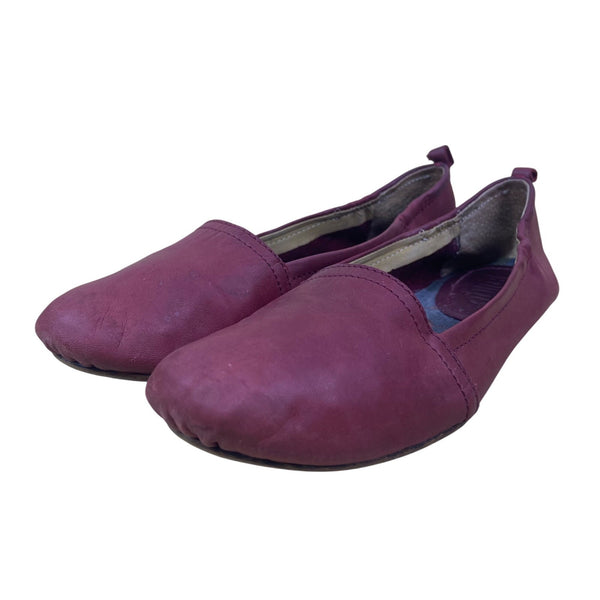 Latigo Women’s Dark Red Leather Slip-On Bettie Flats Shoes Size 8.5M