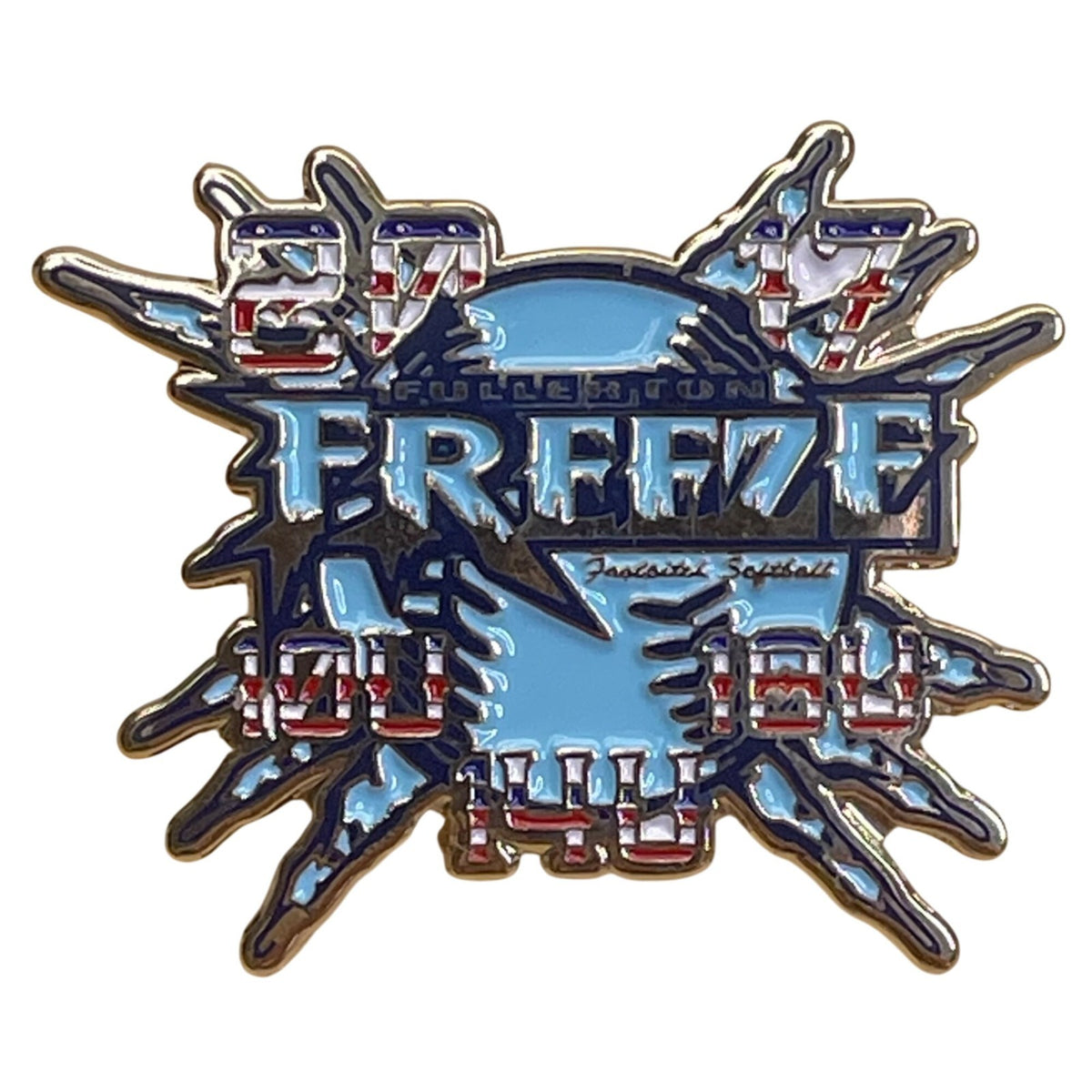 Fullerton Freeze 2017-2018 Hockey Season Collectible Enamel Lapel Pin