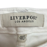 Liverpool Womens White Denim Shorts Casual Stylish Folded Hem Size 12/31