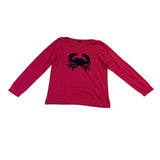 Talbots Womens Pink Crab Graphic Sweater Pullover Casual Knit Size XL