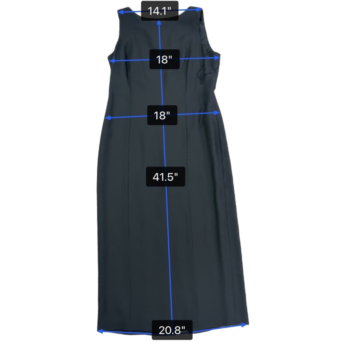 Maggy London Womens Black Polyester Sleeveless Midi Dress Keyhole Back Size 12