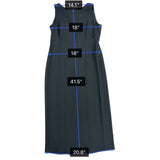 Maggy London Womens Black Polyester Sleeveless Midi Dress Keyhole Back Size 12