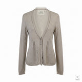 Angel Of The North Womens Beige Knit Button Cardigan Sweater Size XS