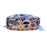 Vera Bradley Women’s Pink Quilted Floral Adjustable Strap Evie Crossbody Bag