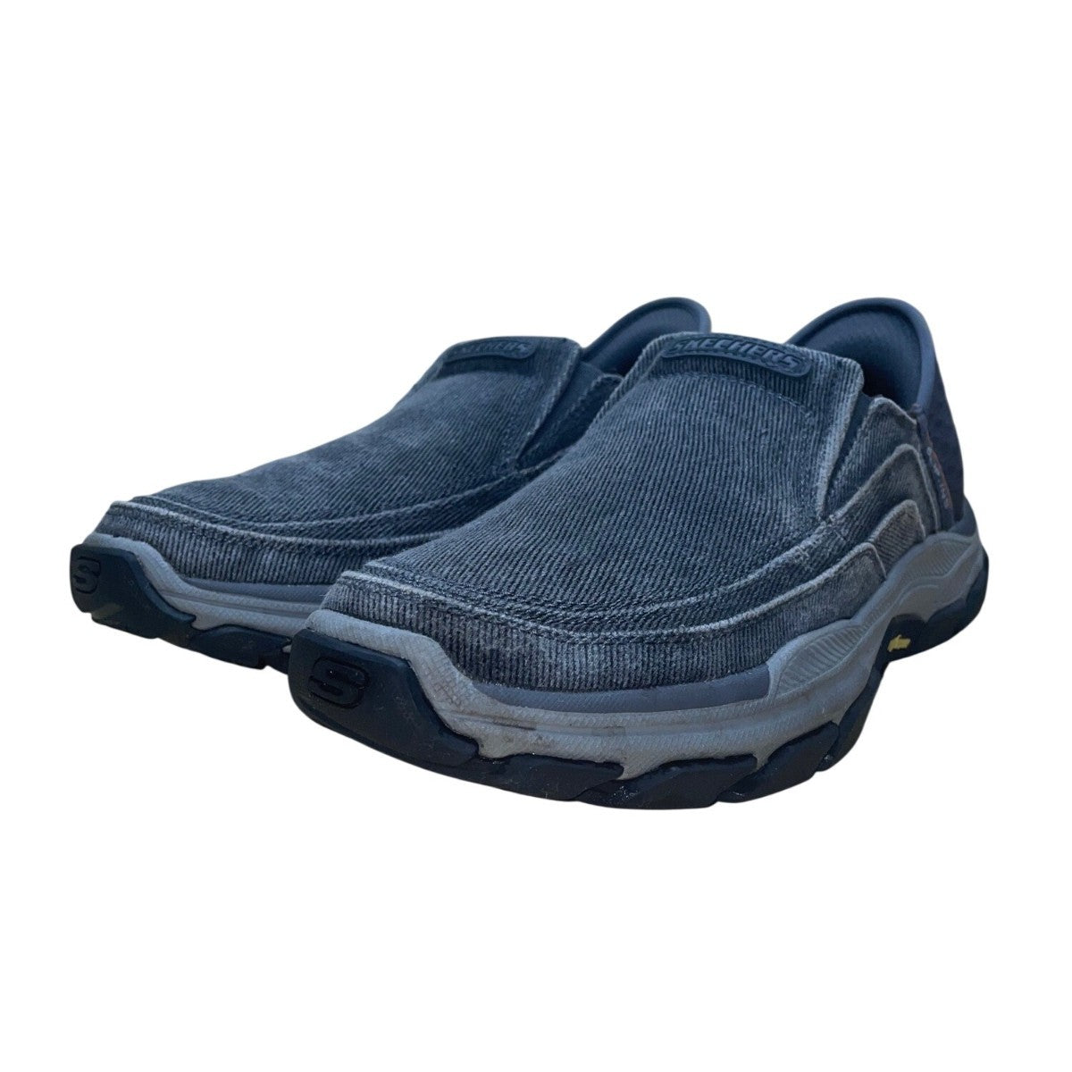 Skechers Men’s Charcoal Slip-Ons Arch Fit Air-Cooled Holmgren Shoes Size 9.5