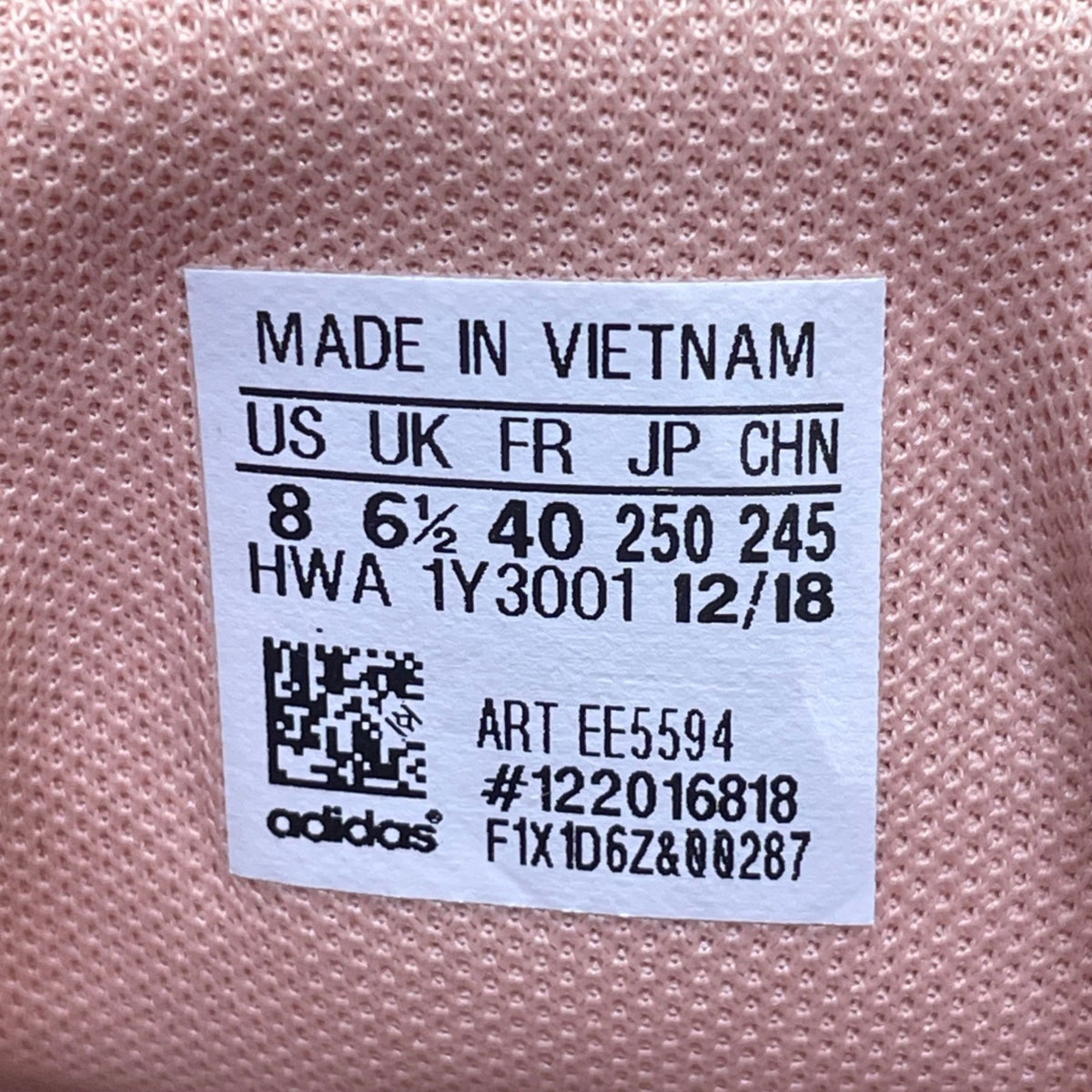 Adidas Women’s Peach Suede Ortholite Lace-Up Trainers Chaos Sneakers Size 8US