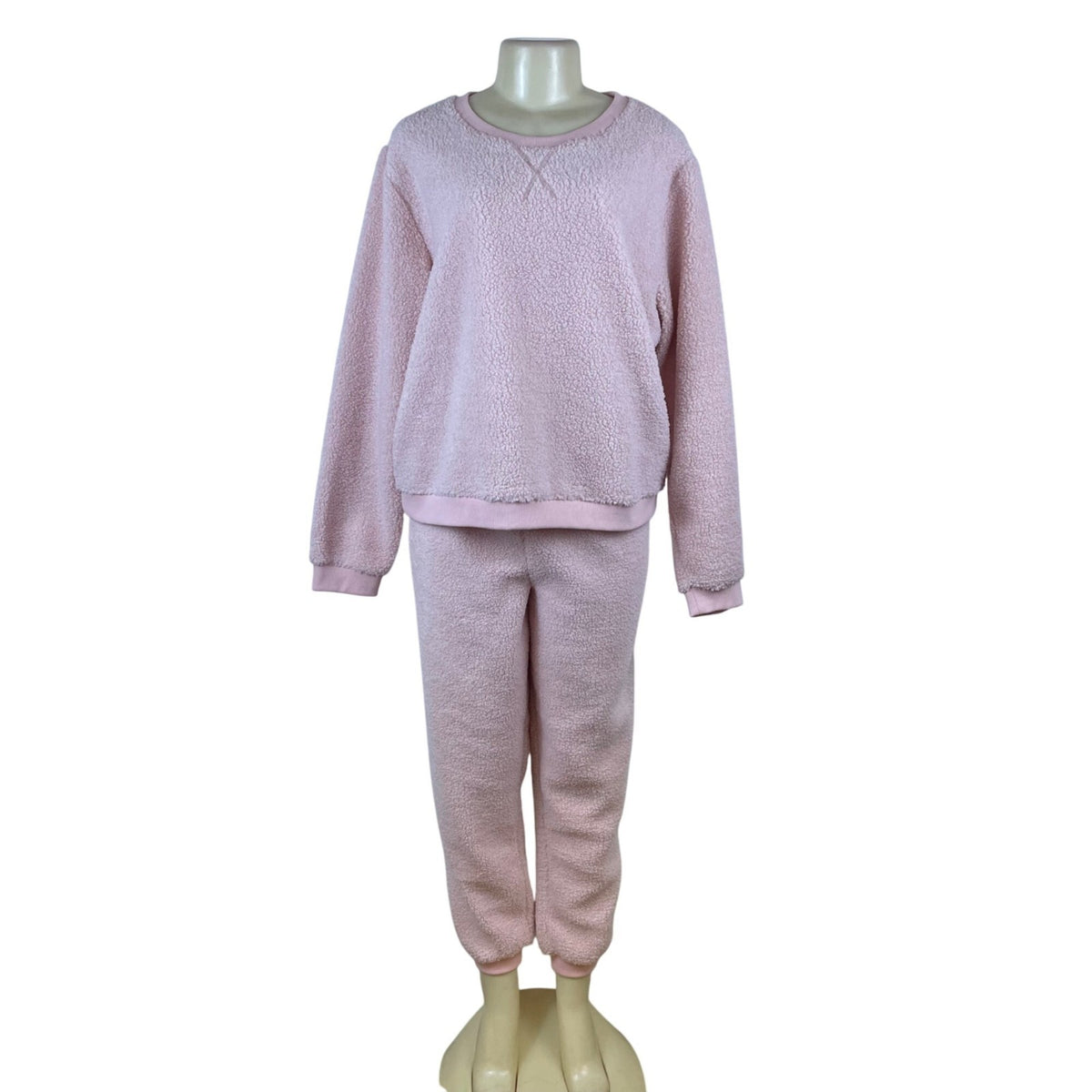 Miss Selfridge Pink Cozy Lounge Jogger Sweatpants & Pullover Top Set Sz 12
