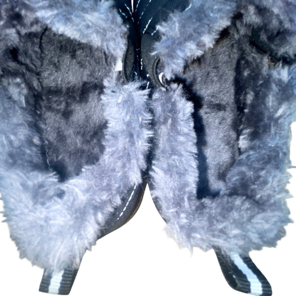 Fengbay Women’s Navy Fleece-Lined Winter Snow Waterproof Slippers Size 40