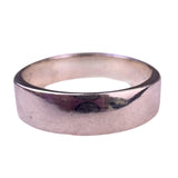 Sterling Silver 925 Womens Band Ring High Polish Finish Flat Design Size 9