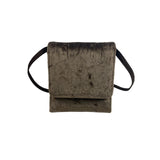 Vintage 1980 Susan Gail Women's Brown Shoulder Clutch Velvet Bag Sz S - NWT