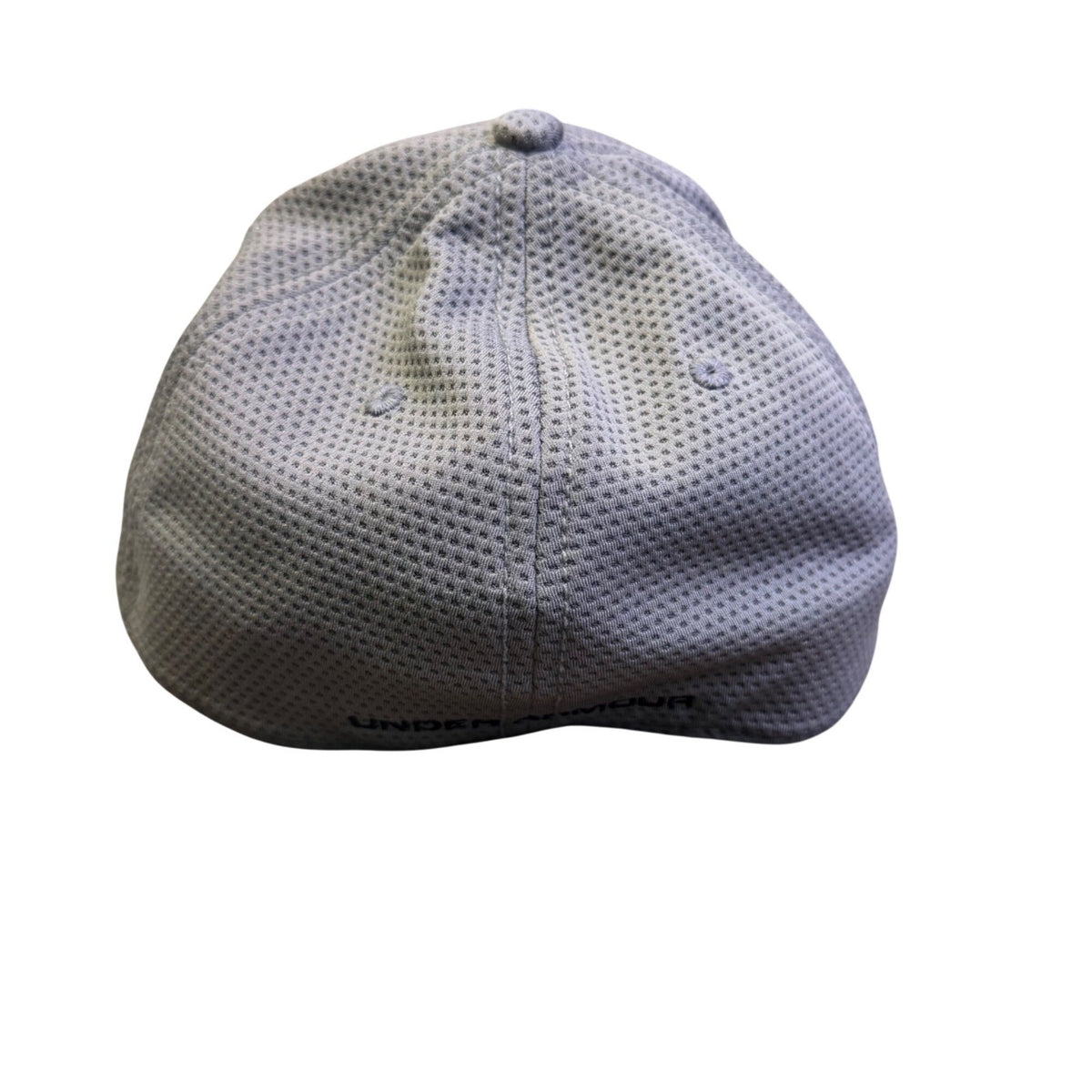 Under Armour Unisex Gray Stretch Fit Baseball Cap Embroidered Logo Sz MD/LG
