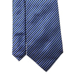 Banana Republic Mens Blue Striped 100% Silk Tie Made In Italy Elegant Neckwear