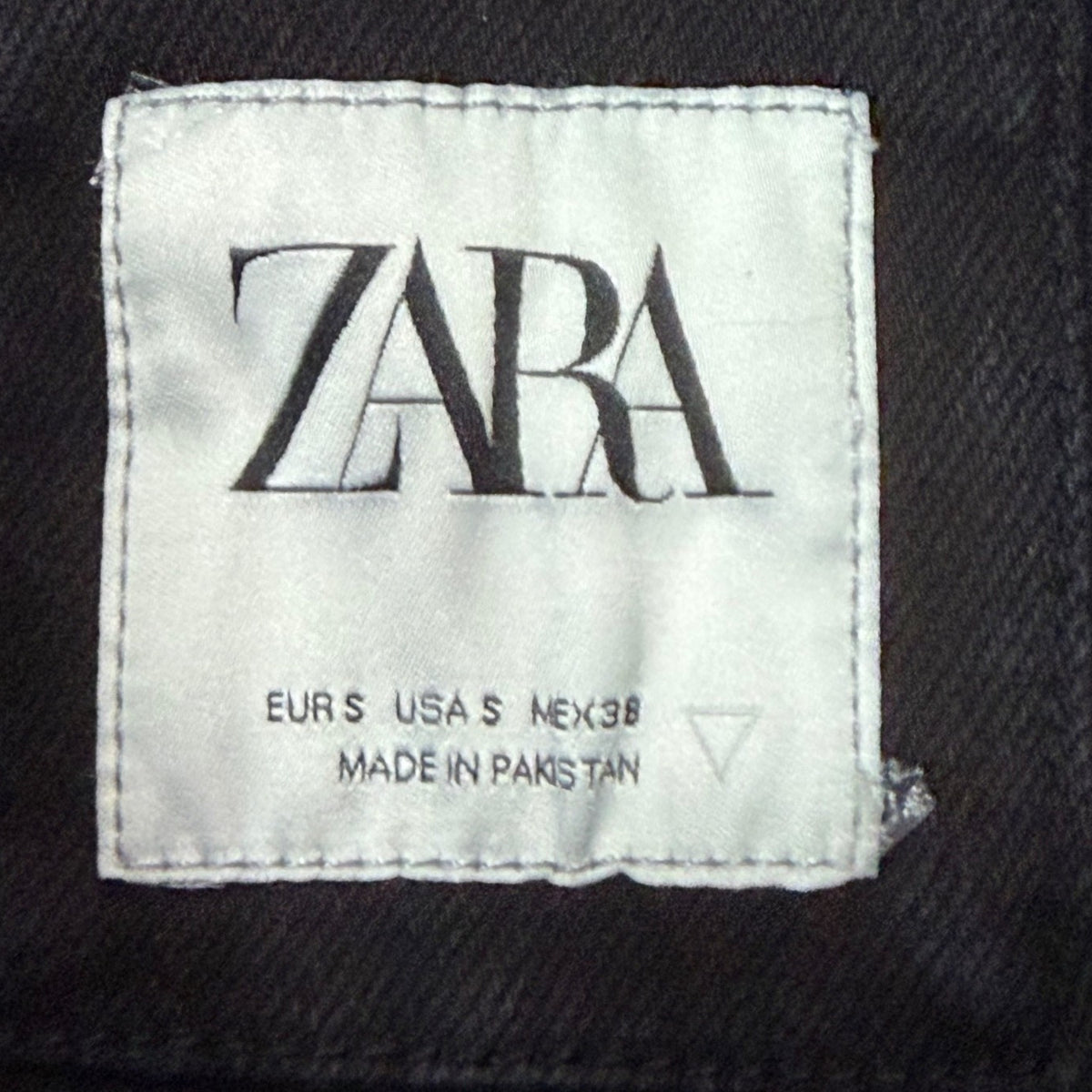Zara Women’s Black Jean Jacket  Stylish Casual Outerwear Size S- New