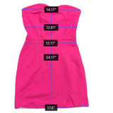 Hollister Womens Pink Viscose Strapless Mini Dress Stylish Design Sz XS