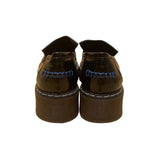 Steve Madden Women’s Black & Blue Stitching Platform Shelton Loafers Size 7
