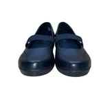 Bass Women’s Black Leather & Elastic Strap Slip-On Mary Jane Wedge Shoes Size 7M