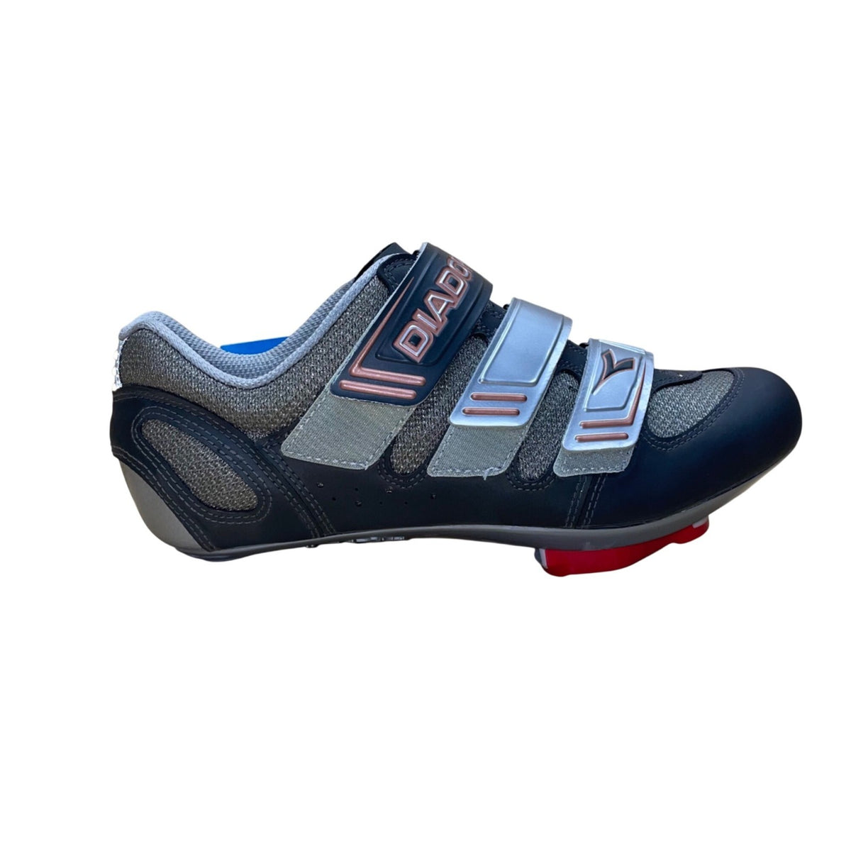 Diadora Women’s Gray Road Triple Strap Synchro Woman Cycling Cleats Size 42EU