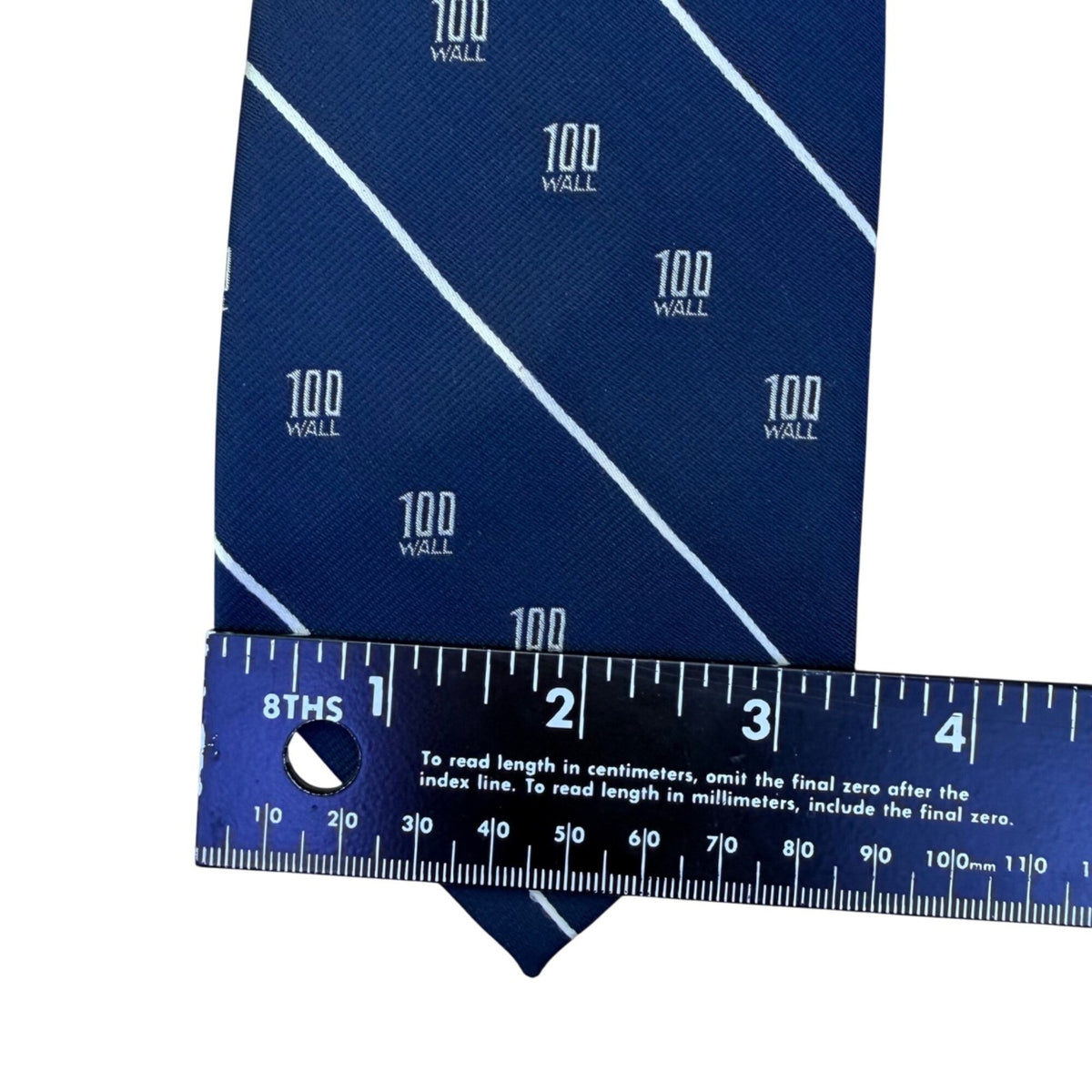 Givenchy Men Blue Silk/Polyester Striped Logo Tie Designer Accessory