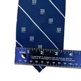 Givenchy Men Blue Silk/Polyester Striped Logo Tie Designer Accessory