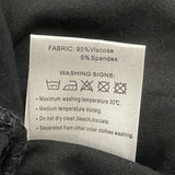 Urban Coco Womens Draped Open Front Cardigan Jacket Black Long Sleeve Sz M- New