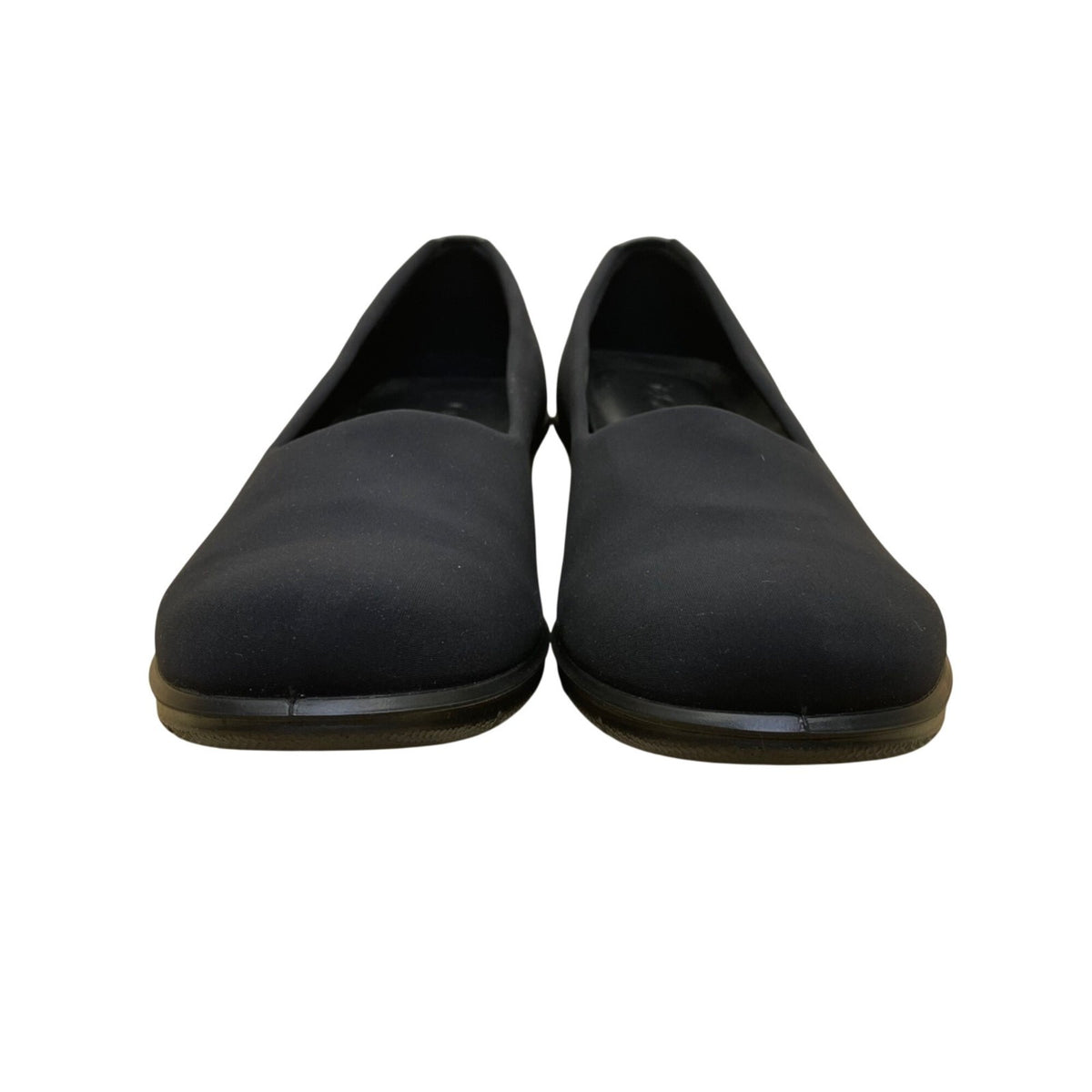 Ecco Women’s Black Leather Wedge Slip-On Comfort Shoes Size 7