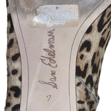 Sam Edelman Women’s Leopard Print Kinsey Leather Pointed Toe Ankle Boots Size 7