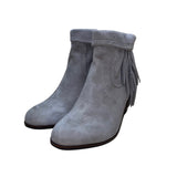 Sam Edelman Women’s Tan Suede Fringe Zip-Up Closure Louie Ankle Booties Sz 7.5M