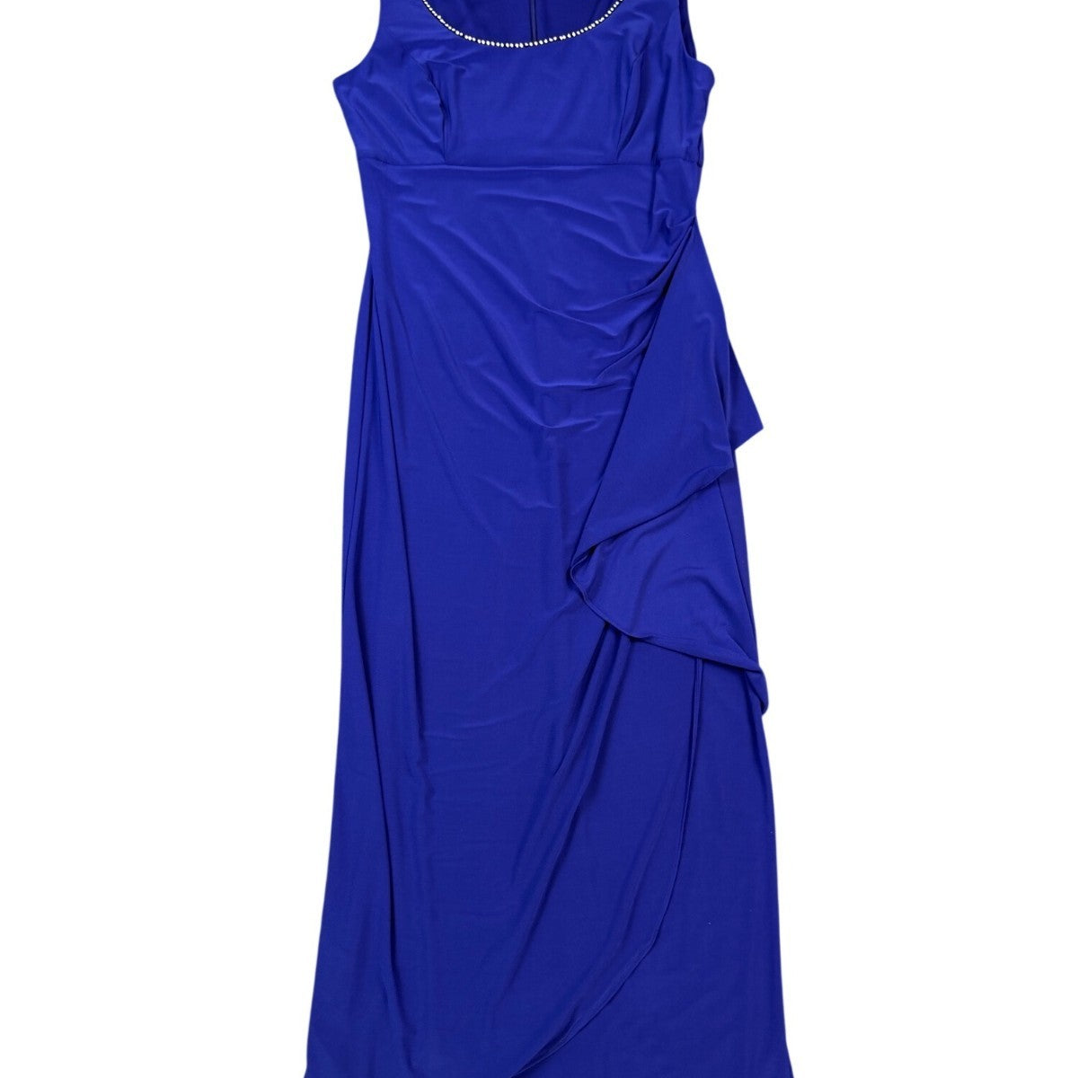 R&M Richards Womens Royal Blue 2-Piece Sleeveless Dress & Jacket Size 10
