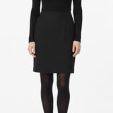 United Colors Of Benetton Womens Black Virgin Wool Pencil Skirt Size 46