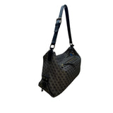 Dooney & Bourke Women’s Gray/Black Canvas Monogram Adjustable Strap Shoulder Bag