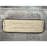 Michael Kors Women's Beige Logo Pattern Satchel Handbag Sz L