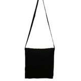 Embroidered Black Multicolor Floral Pattern Zipper Ethnic Boho Shoulder Bag