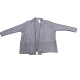 Avenue Womens Gray Open Cardigan Sweater Plus Lightweight Size 22/24