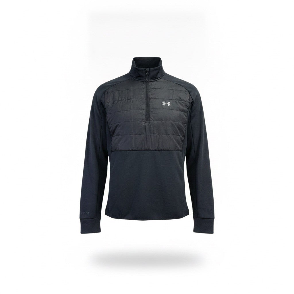 Under Armour Mens Black Polyester Pullover Jacket Size L